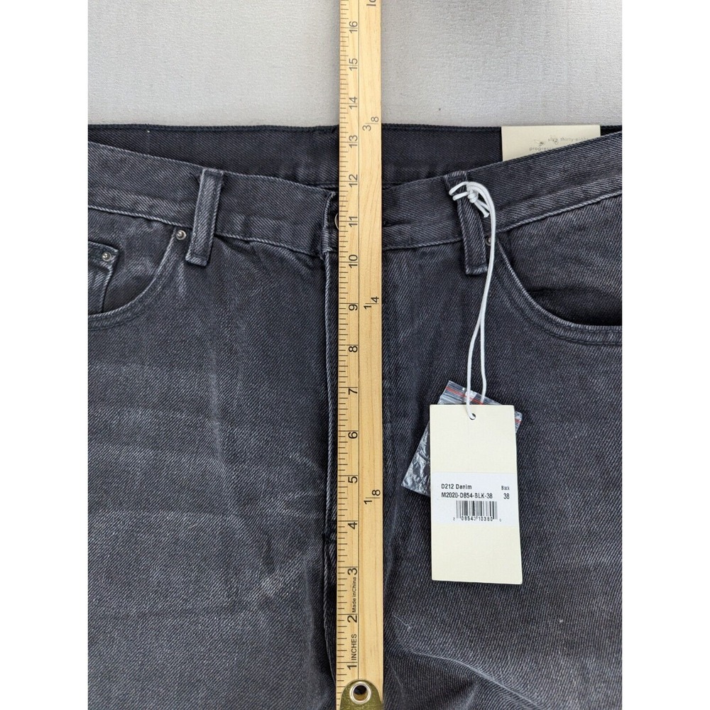 MNML Jeans Mens Sz 38 Raw Hem Cowboy Classiccore D212 Button Fly Charcoal - Picture 14 of 15